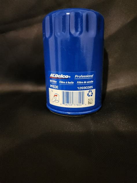 Acdelco Pf63e Professional Engine Oil Filter Ebay