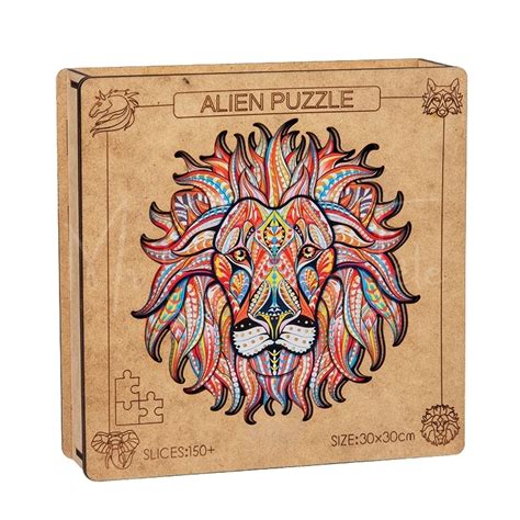 Puzzle En Bois Le Lion