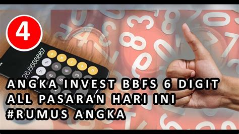 Angka Invest Bbfs Digit All Pasaran Hari Ini Rumus Angka By Kk Cell