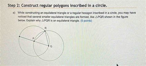 Step 2 Construct Regular Polygons Inscribed In A Circle A While