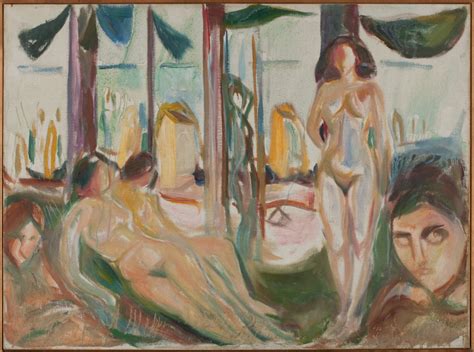 Naked Women By The Sea Edvard Munch Artwork On Useum