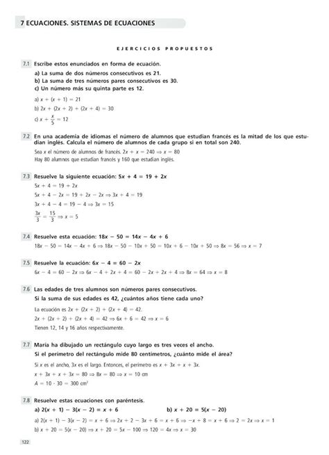 PDF 7 ECUACIONES SISTEMAS DE ECUACIONES Las ecuaciones de 2 º