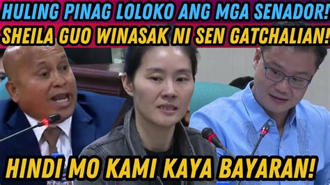 Sheila Guo Dinurog Ni Sen Gatchalian At Sen Bato Sa Senado Pinalamon