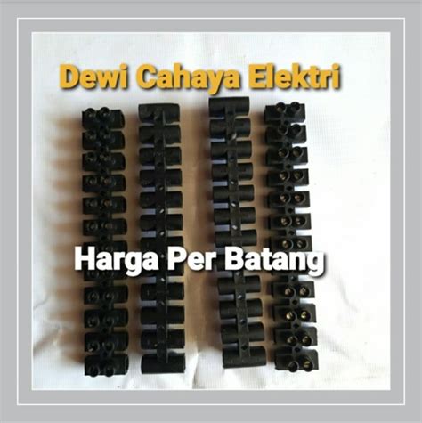 Terminal Crustin 16mm 30A 380V Hitam Body Tebal Terminal Block