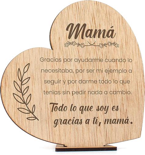 Contraxt Tarjeta Regalo Dia De La Madre Madera Regalo Original Madre