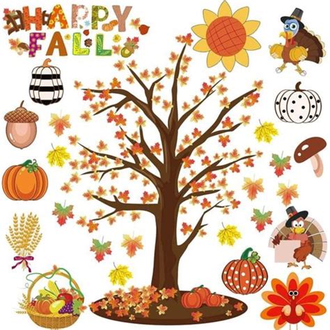 Accessories 57pcs Fall Classroom Bulletin Board Decorations Thanksgiving Cutouts Poshmark