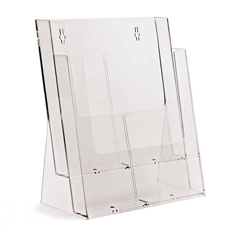 Two Tiered A4 Leaflet Holders Available From The Display Centre