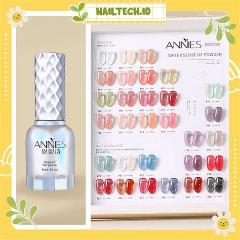 Jual Annies Watery Nude Ml Kutek Uv Gel Transparan Jelly Nail Translucent Polish Water