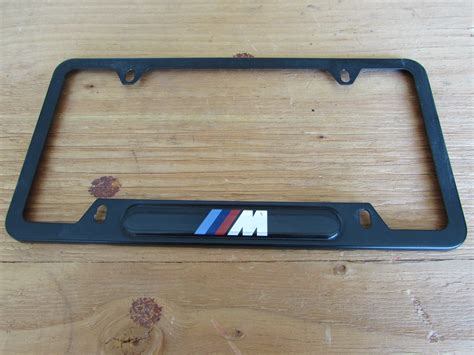 BMW M Black License Plate Frame - Hermes Auto Parts