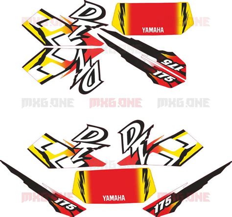 Yamaha DT-175 2000 AM2 decals set - MXG.ONE - Best moto decals