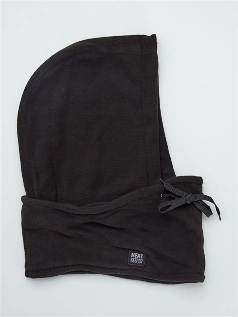 Cagoule En Polaire Noir Kiabi 8 00