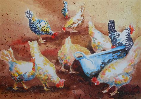 Peck And Choose Painting By Barbara Parisien Fine Art America