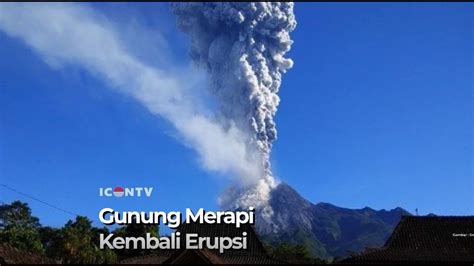 Erupsi Gunung Merapi Status Waspada Youtube