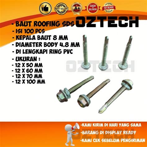 Jual Baut Roofing Baut Baja Ringan Baut Sds Skrup Baja Mm Mm Mm