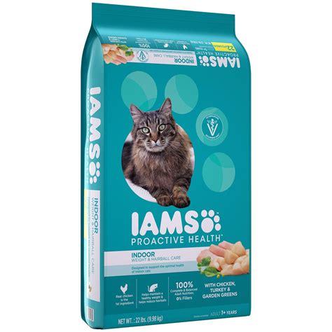 Iams Indoor Cat Food 22 Lbs - IAMS Proactive Health Adult Indoor Weight & Hairball ... / 1.15 ...