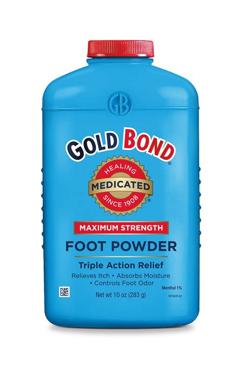 GOLD BOND Maximum Strength Medicated Foot Powder, 10oz - Walmart.com ...