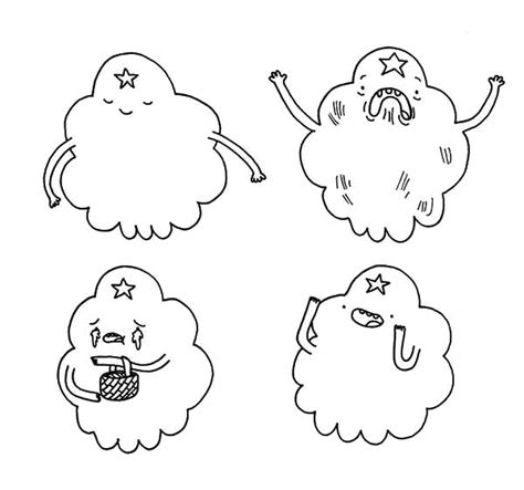 Lumpy Space Princess Emotion Coloring Pages - Download & Print Online Coloring Pages for Free ...