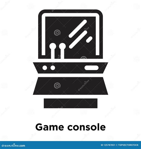 Game Console Icon Vector Isolated On White Background Logo Concept Of