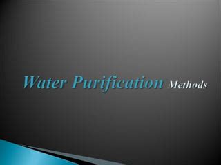 Water purification methods | PPT