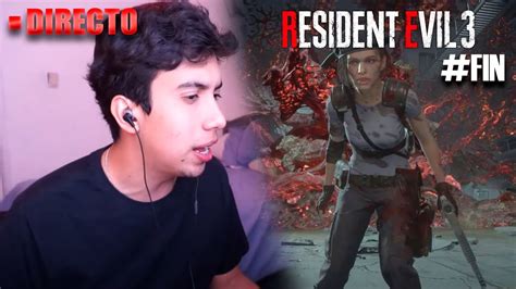 DIRECTO RESIDENT EVIL 3 Pt FINAL YouTube