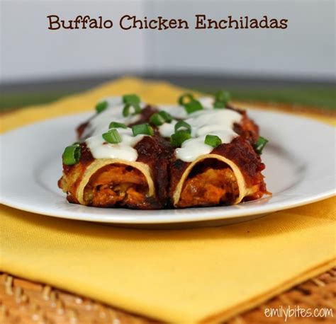 Buffalo Chicken Enchiladas Emily Bites