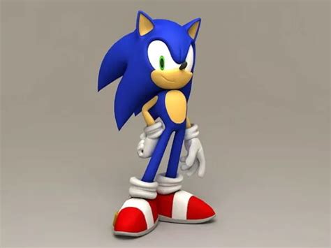 Sonic The Hedgehog Free 3d Model Obj Open3dModel