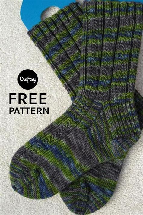 This beginner sock pattern features a unique stitch that is guaranteed ...