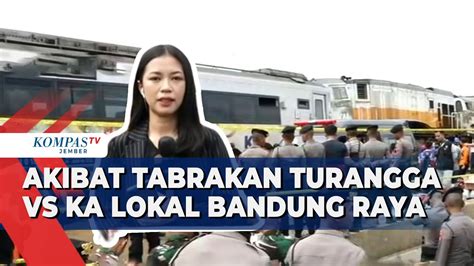 Tabrakan Tarungga VS Komuter Bandung Raya Tim Gabungan Evakuasi Korban