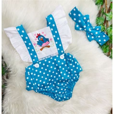 Romper Jardineira Infantil Galinha Pintadinha Shopee Brasil