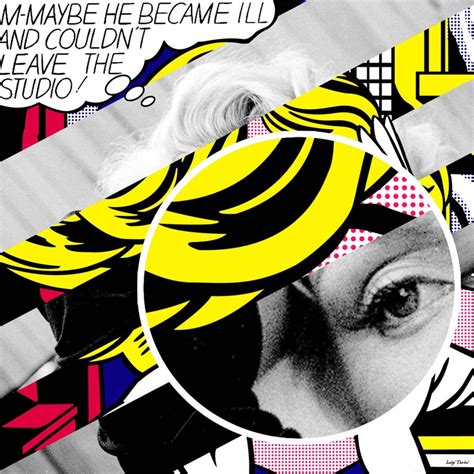 Roy Lichtenstein S Maybe Marylin Monroe Pop Art Canvas Etsy