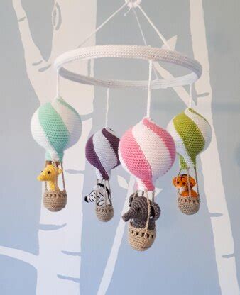 Hot Air Balloon Baby Mobile Crochet Pattern By Birds And Crickets Lovecrafts