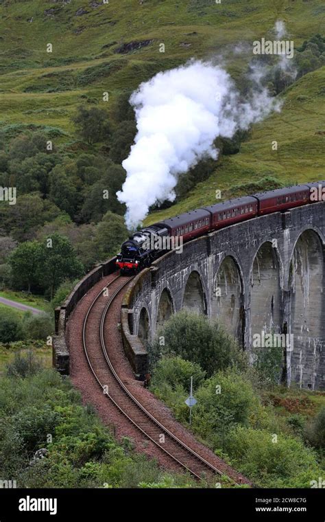 Jacobite Steam Train Stock Photo - Alamy