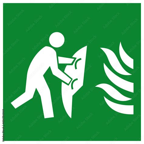 Fire Blanket Symbol Sign Vector Illustration Isolate On White