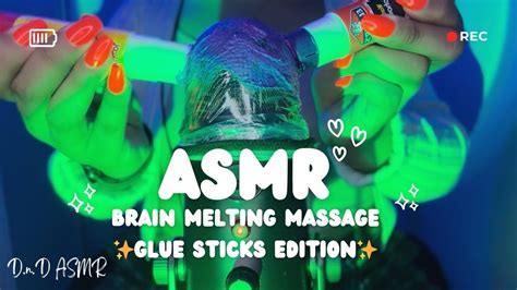 Asmr Brain Melting Massage Using Glue Sticks Asmr Masaje Para El