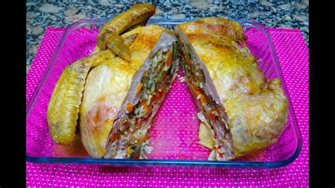 Receta De Pollo Relleno Paso A Paso Youtube