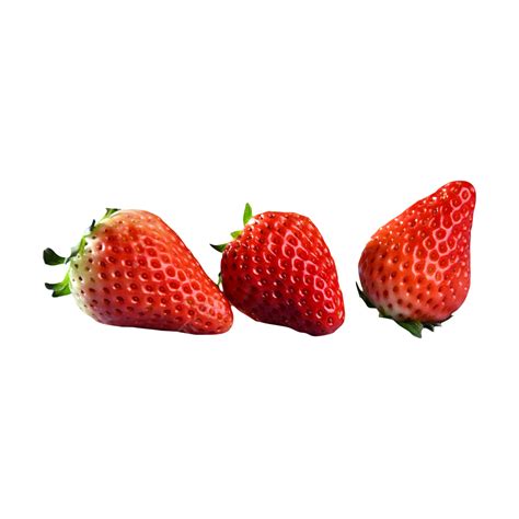 Tres Fresas Frescas Grandes Png Agridulce Fresa Rojo Png Imagen