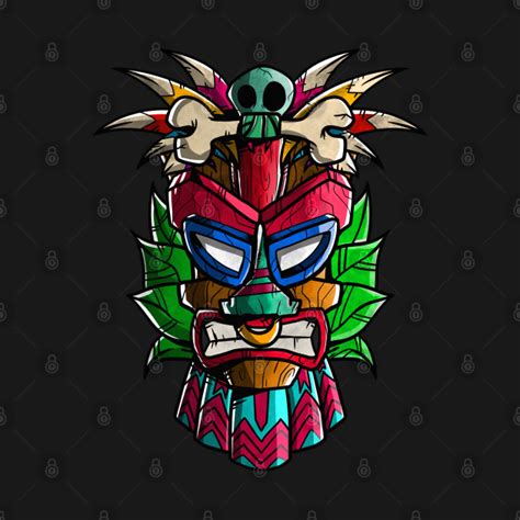 Tiki Mask Cartoon Tiki Mask T Shirt Teepublic