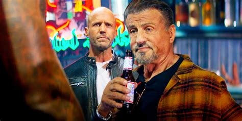 Jason Statham & Sylvester Stallone Team Up For A Bar Fight In Expendables 4 Clip