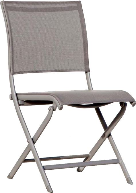 Chaises Pliante Jardin En Aluminium Elegance Lot De Taupe