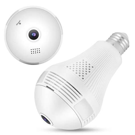 YOSOO Caméra Ampoule 1080P 2MP HD 360 Panoramique WiFi Ampoule Lumière