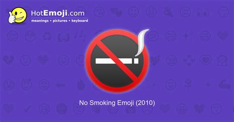 🚭 No Smoking Emoji Meaning With Pictures From A To Z