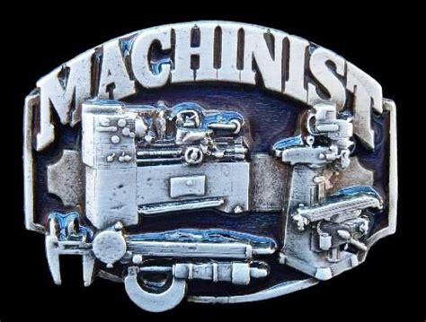 Machinist Belt Buckle Machine Operator Workshop Tool Work Profession