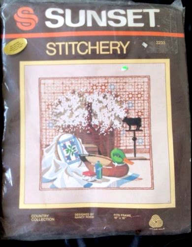 Country Collection Crewel Embroidery Kit Duck Sunset Stitchery 2233