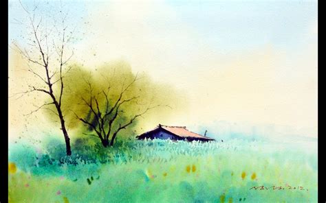 오월 Watercolor By Insung Jung 쉬운 풍경 그림 풍경 수채화 풍경 그림