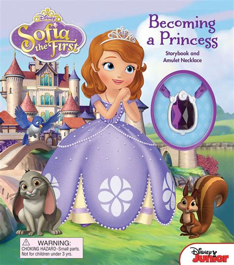 Disney Sofia The First Becoming A Princess Storybook And Amulet Necklace