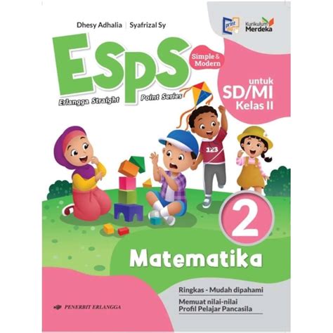 Jual Buku Pelajaran SD MI ESPS Matematika Kelas 2 Kurikulum Merdeka