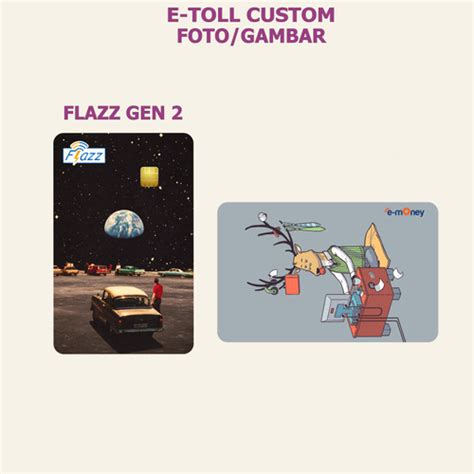 Jual Kartu E Toll Flazz Gen 2 E Money Bisa Custom Gambar Foto Logo