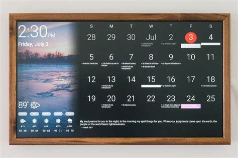 Digital Wall Display Smart Screen Wifi Calendar Etsy