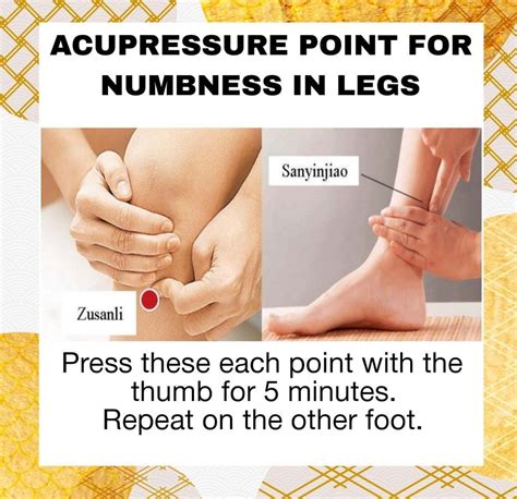 Acupressure Points For Numbness In Legs