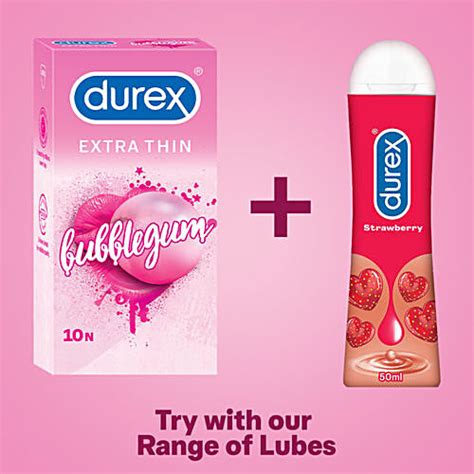 Buy Durex Extra Thin Condom For Men High Quality Bubblegum